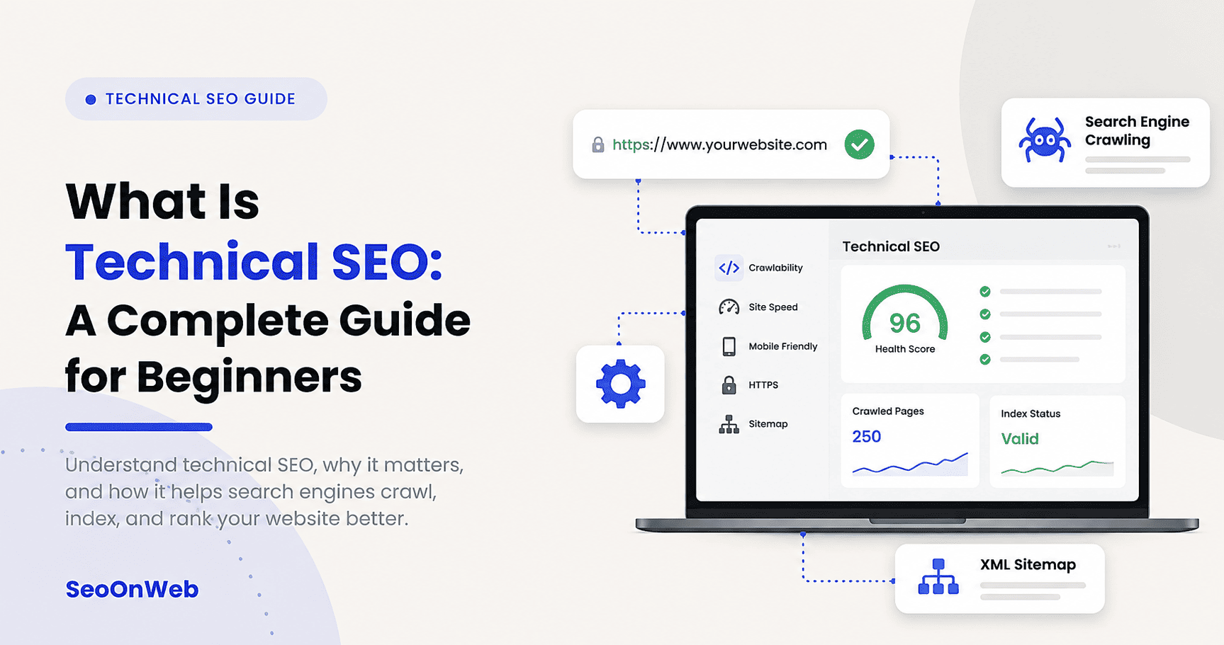 echnical SEO foundation illustration
